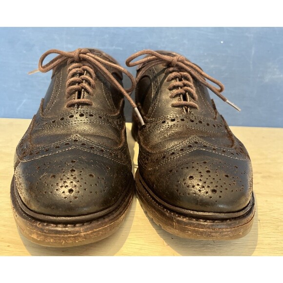 Allen Edmonds Size 8 D Oxfords Shoes Port Washington Leather Brown lace office - Picture 2 of 11